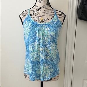 💗Elegant Blue and Green Camisole Top